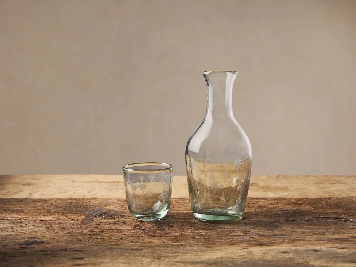 Star Bedside Carafe With Glass 1