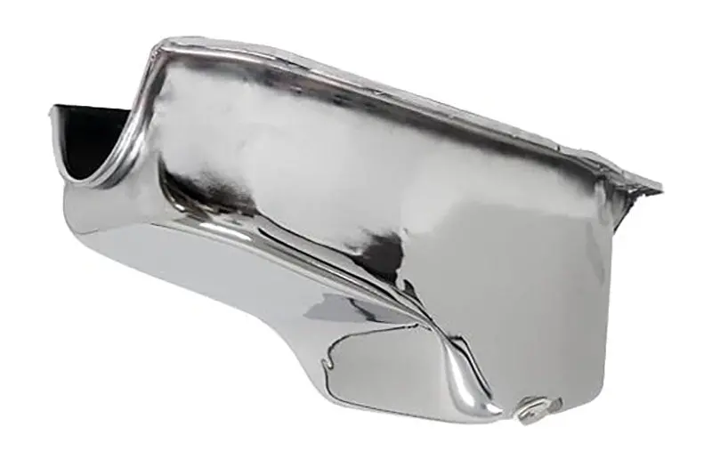 Steel Oil Pan For 1985–99 Gm 4.3L V6 Rear Sump Chrome 1