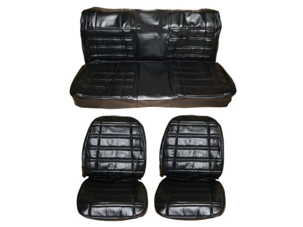 7709-Buk-C Mopar 1969 Roadrunner Gtx Satellite Front Bucket Rear Bench Seat Cover Set 1