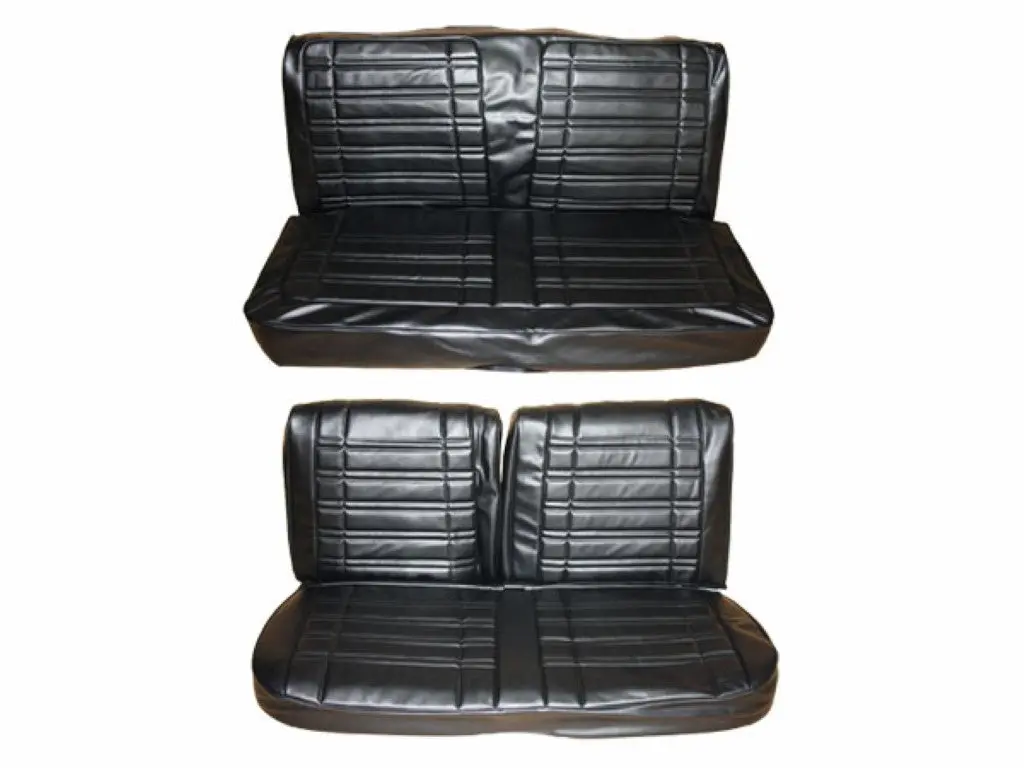 7714-Ben-C Mopar 1970 Coronet 500 R/T Super Bee Front Bench Rear Bench Seat Cover Set 1