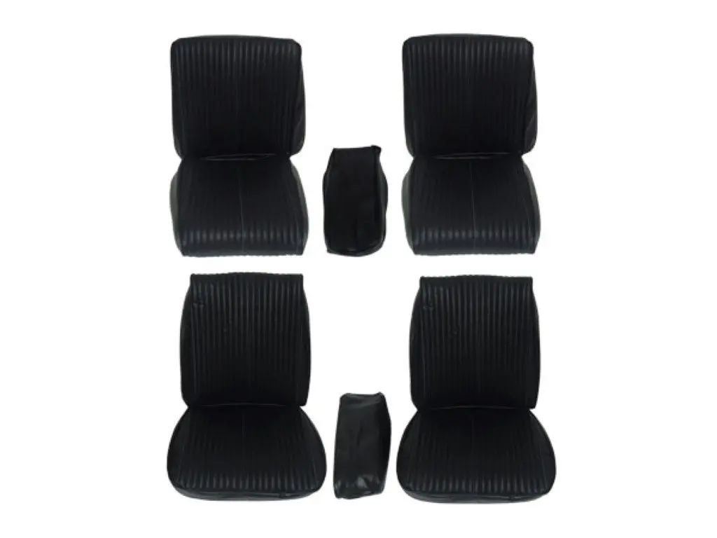 7718-Buk-C Mopar 1967 Charger Front Bucket Rear Bucket Seat Cover Set 1