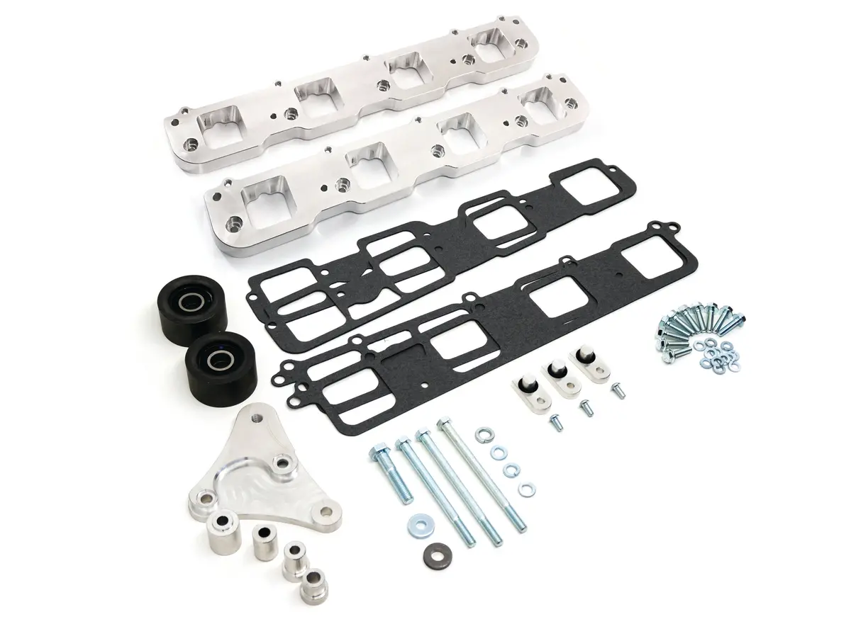 Aluminum Hellcat Supercharger To Head Adapter Plates Kit – Non-Vvt 5.7L (2005–2008) / 6.1L (2005–2010) Gen 3 Hemi – Machined 1
