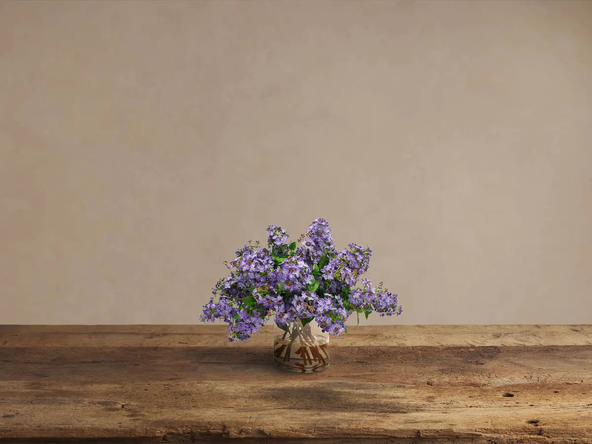 Faux Lilac In Cylinder 1