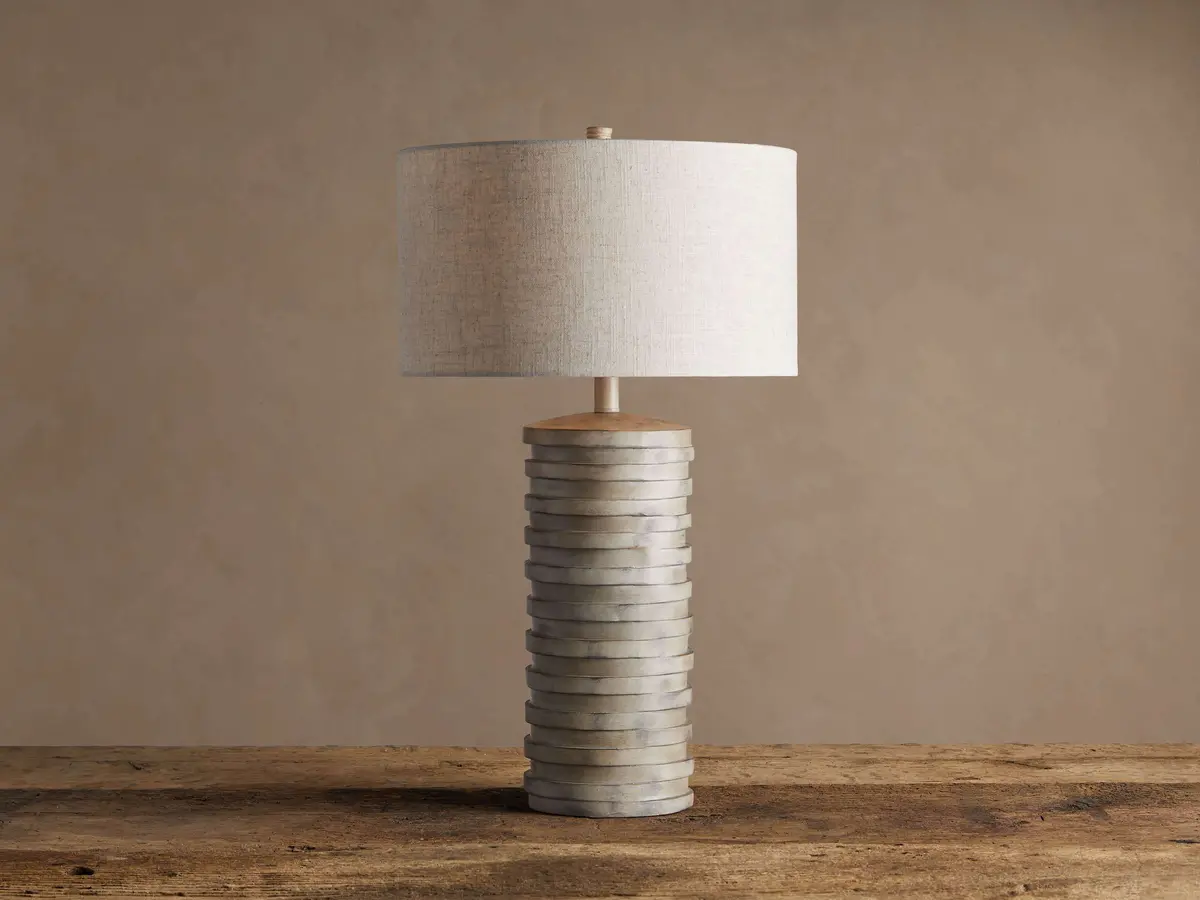 Maeve Taupe Table Lamp 1