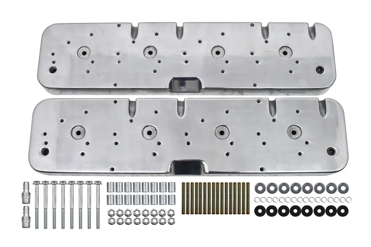 Chevy Ls Coil Valve Covers Adapter Kit - Polished 1