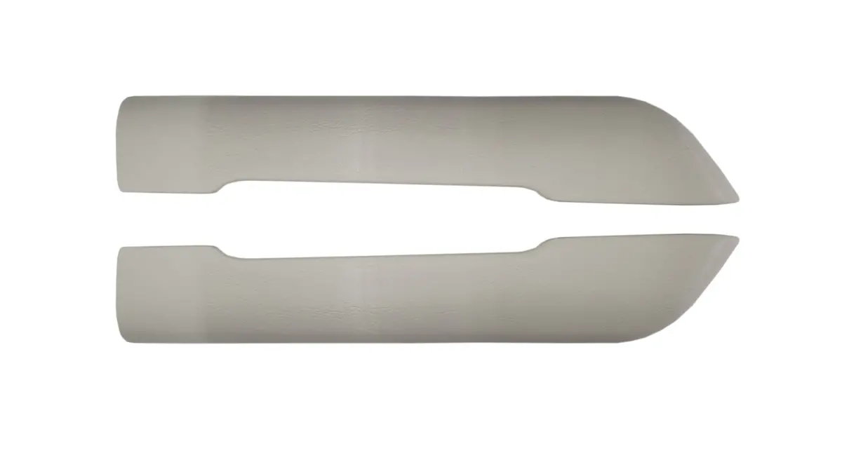 820-W Mopar Plymouth Barracuda/Cuda Front Armrest Pads White 1