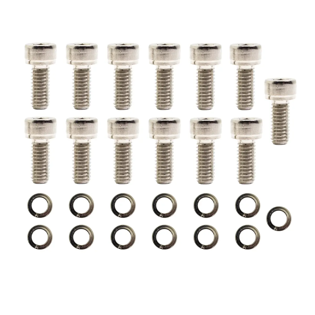 Chevy-Gm Turbo Th-350 Th-400 Transmission Pan Bolt Kit (13 Pcs) - Nickel 1