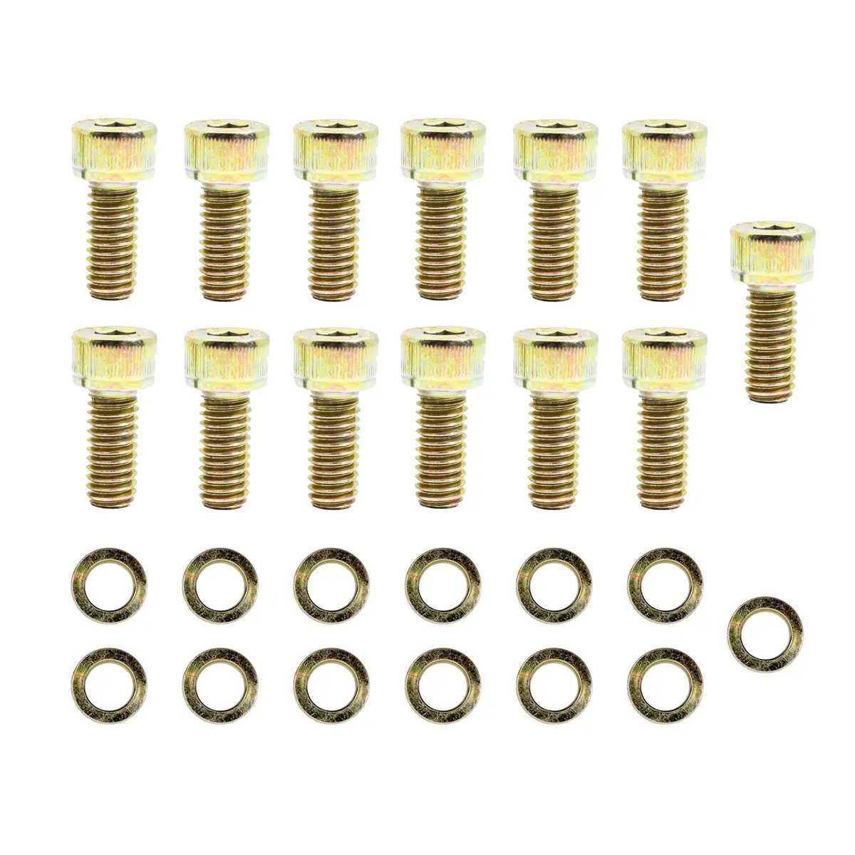 Chevy-Gm Turbo Th-350 Th-400 Transmission Pan Bolt Kit (13 Pcs) - Zinc 1