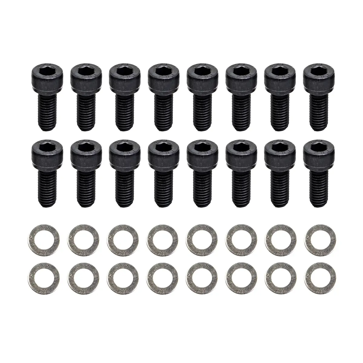 Chevy-Gm 700R4 Transmission Pan Bolt Kit (16 Pcs) - Black 1
