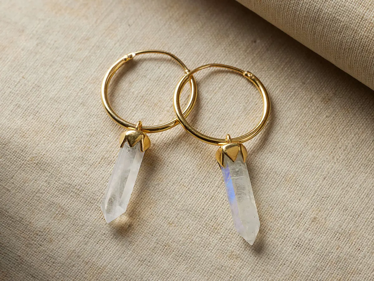 Ayla Moonstone Earrings 1