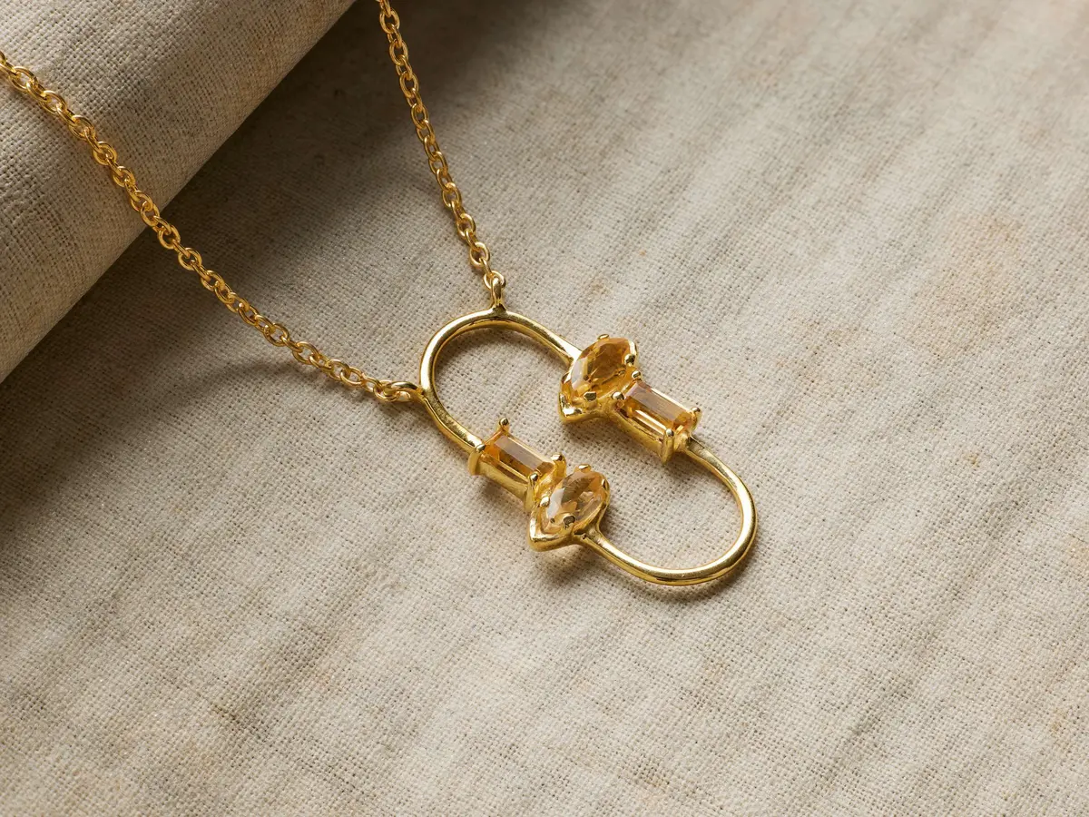 Sienna Citrine Necklace 1