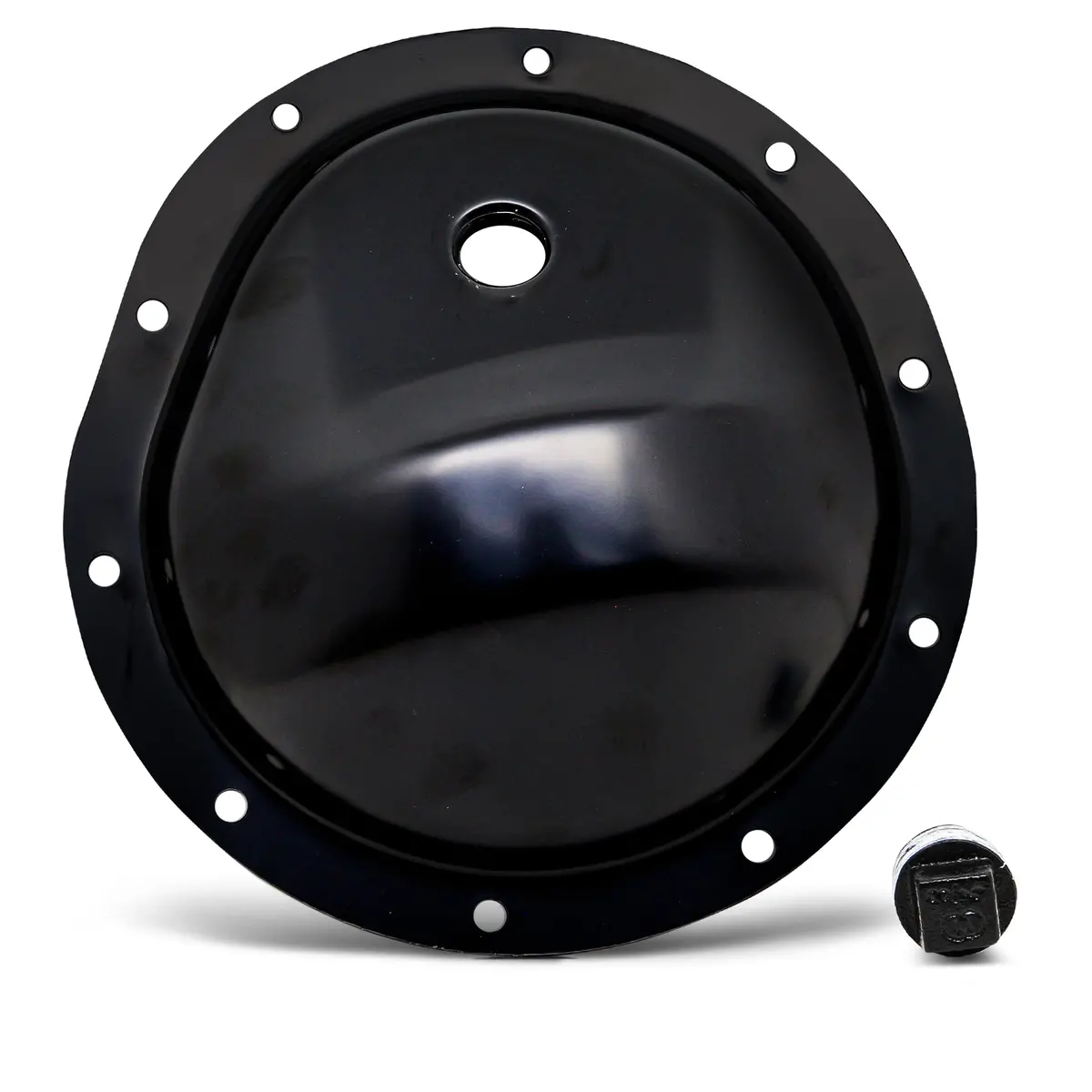1978-91 Chevy-Gmc Truck Black Steel Front Differential Cover - 10 Bolt W- 8.5" Ring Gear 1