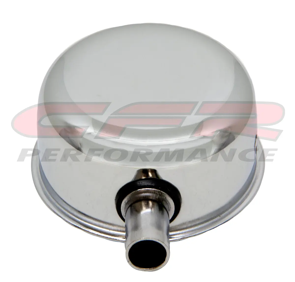 Chevy/Ford/Mopar Chrome Steel Breather W/ Pcv Tube - Chrome 1