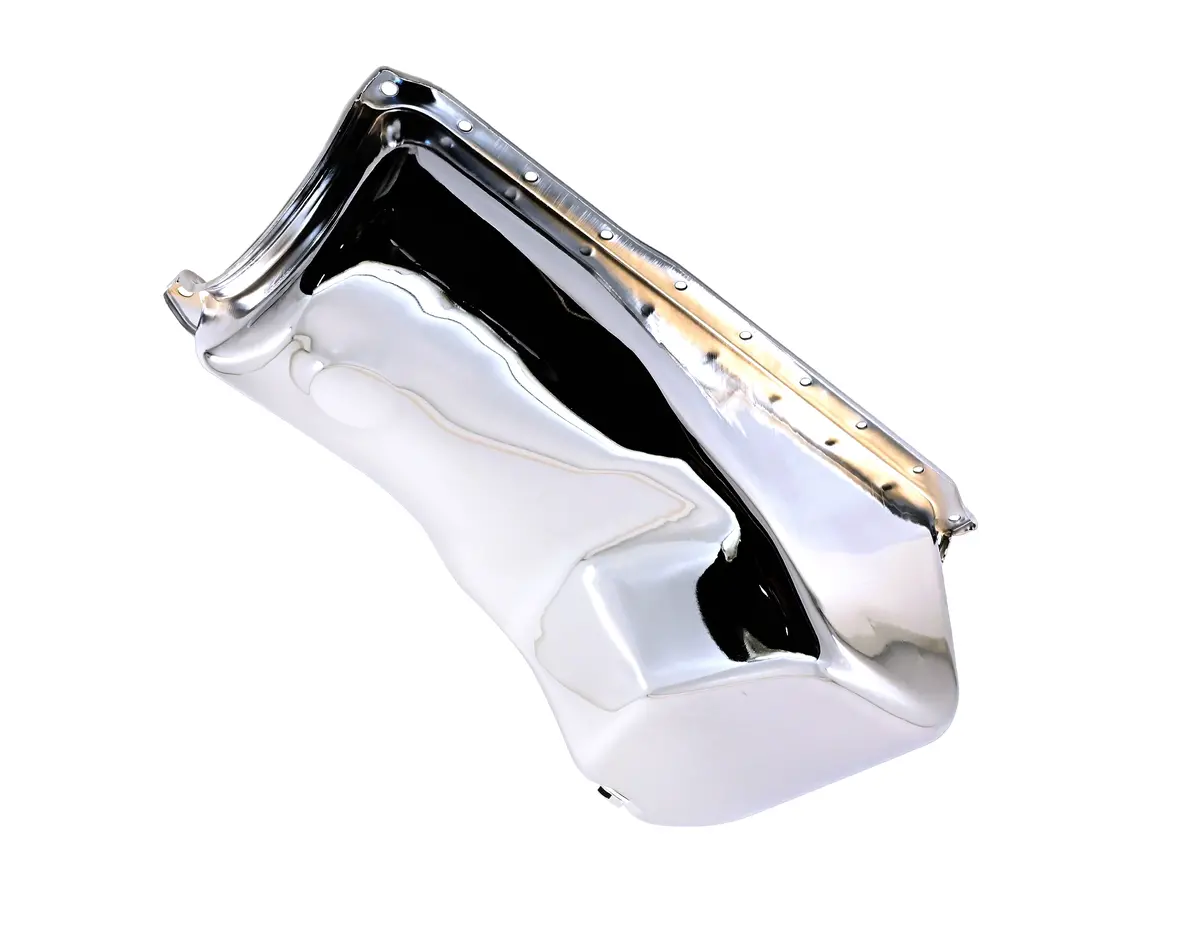 1970-82 Ford Small Block 351C-351M-400 Stock Capacity Oil Pan - Chrome 1