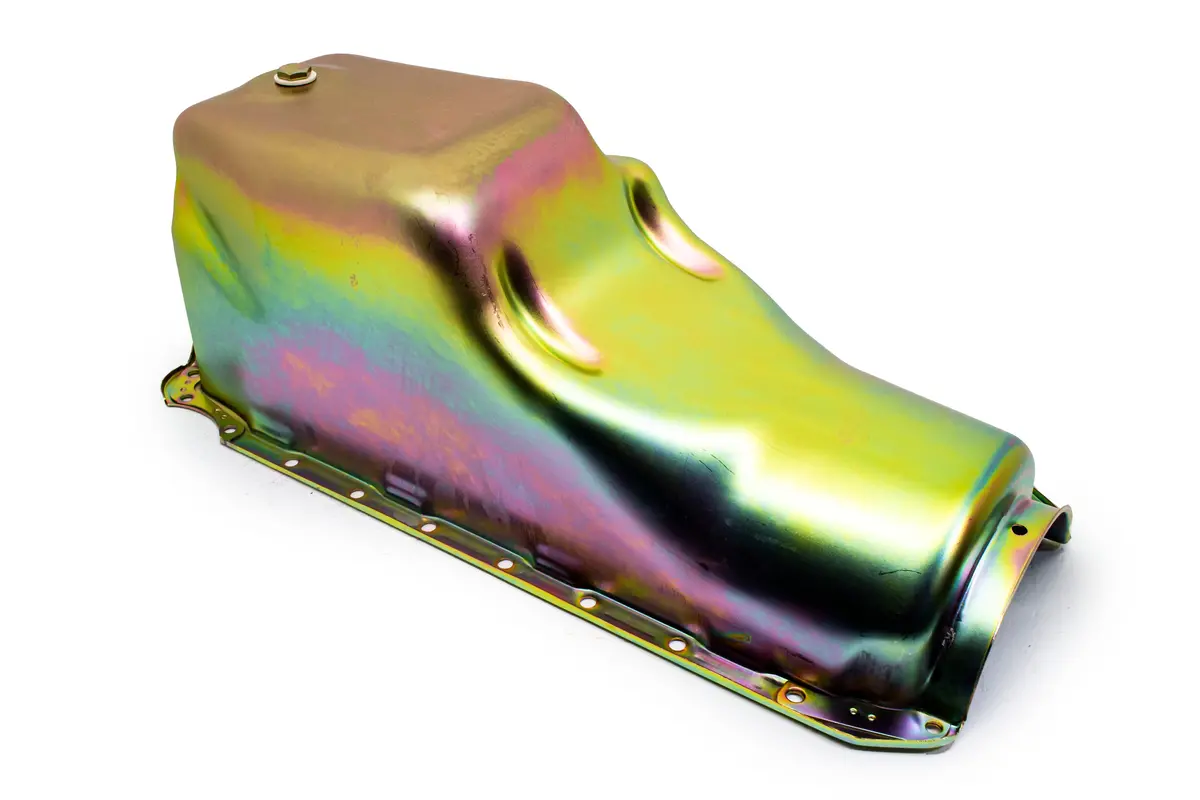 Steel Oil Pan – Fits 1966–1990 Chevy Big‑Block Truck 396‑402‑427‑454 – 6‑Quart Capacity – Zinc-Plated Finish 1