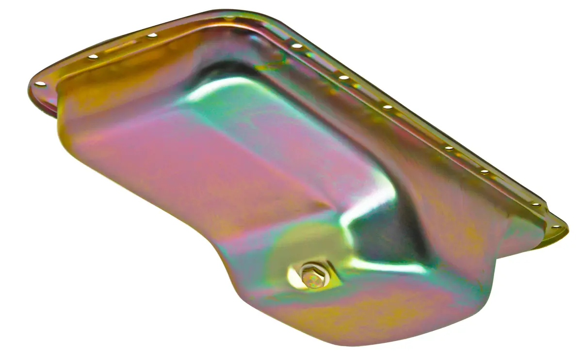 Steel Oil Pan - Fits 1967–1987 Chrysler/Mopar Bb 361 383 400 413 440 & Hemi 426 Engines – Rear Sump, 5-Quart Capacity – Zinc 1