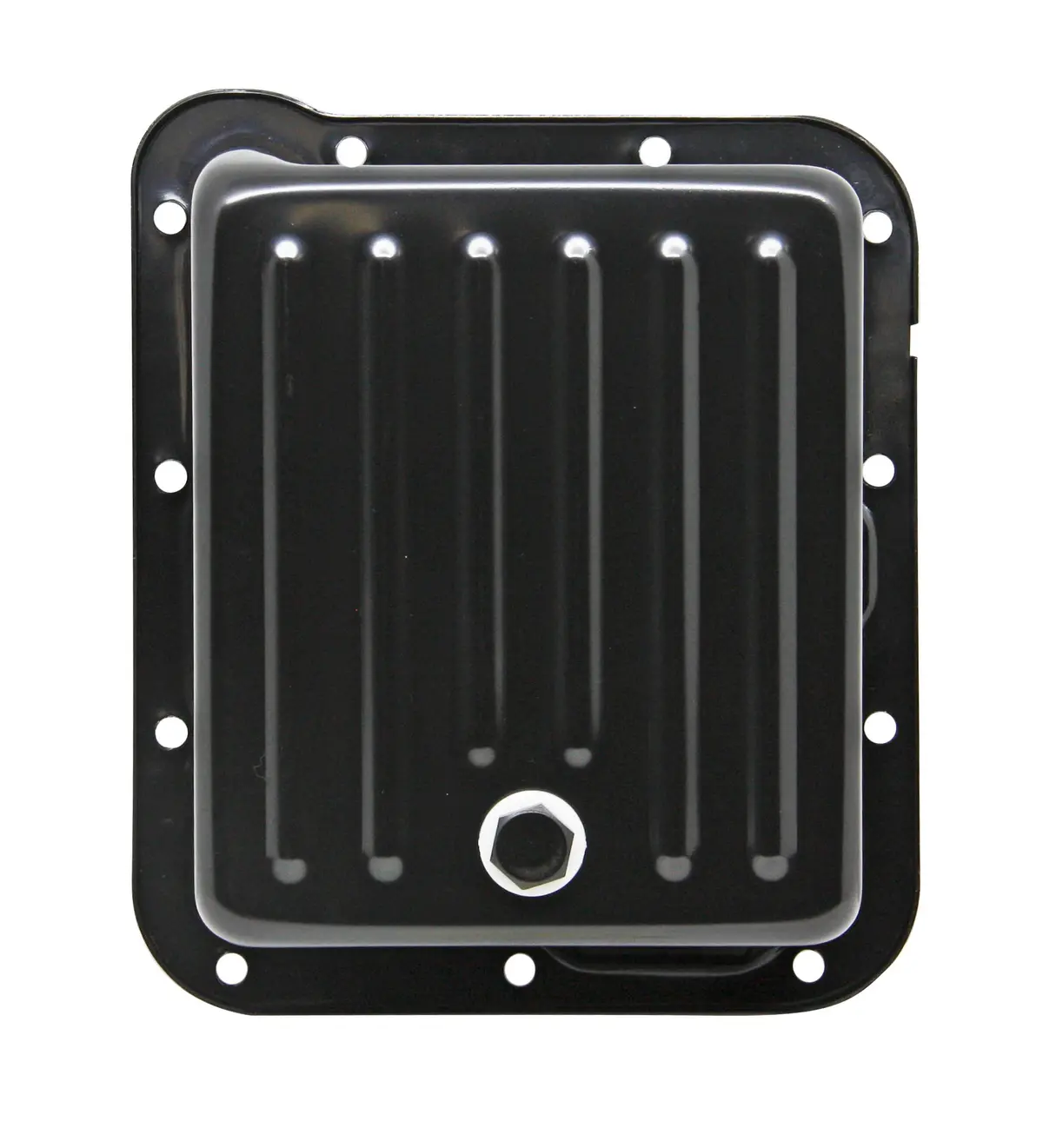 Ford C4 Steel Transmission Pan (Case Fill Style) - Black 1