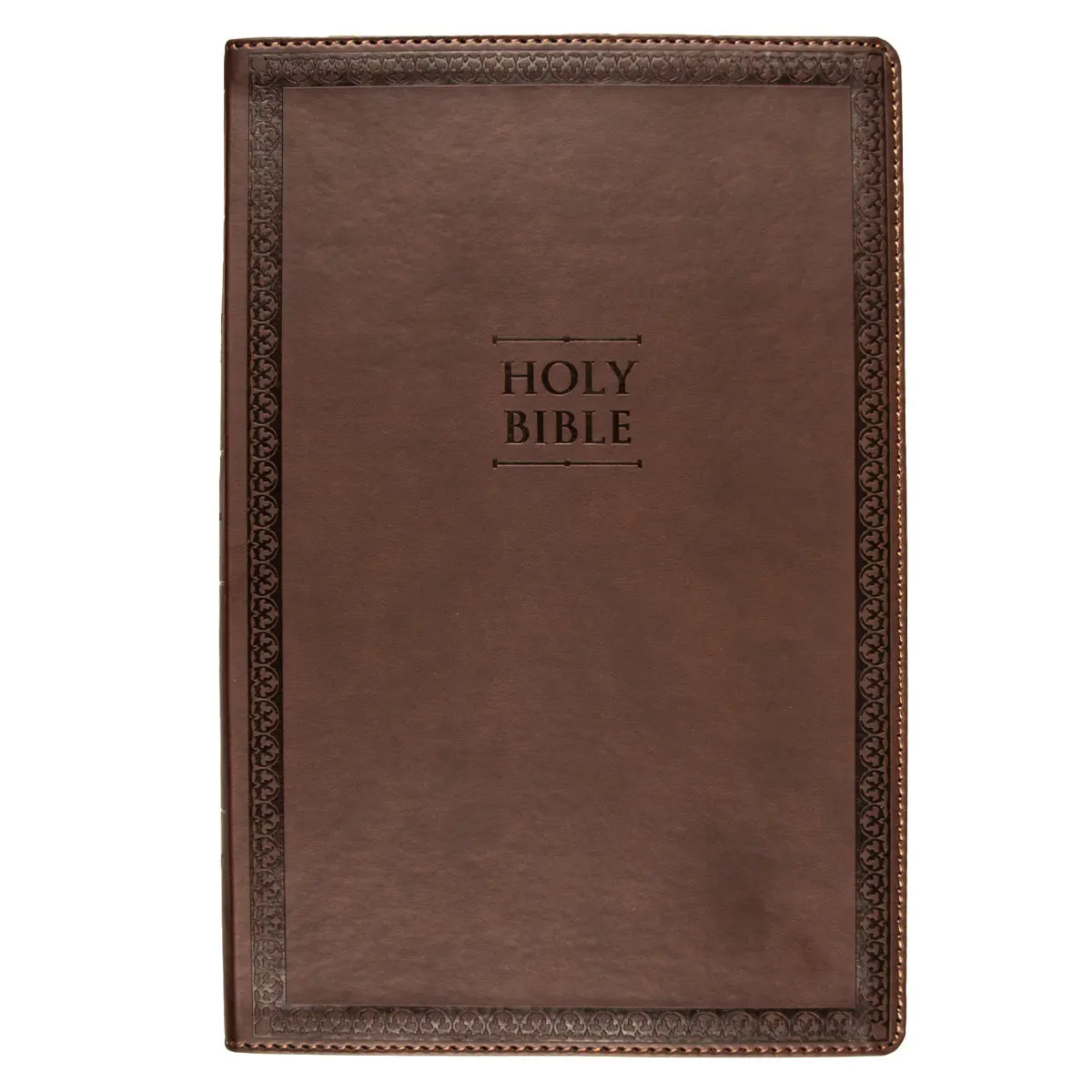 Niv Brown Faux Leather Value Thinline Bible Large Print (Comfort Print) 1