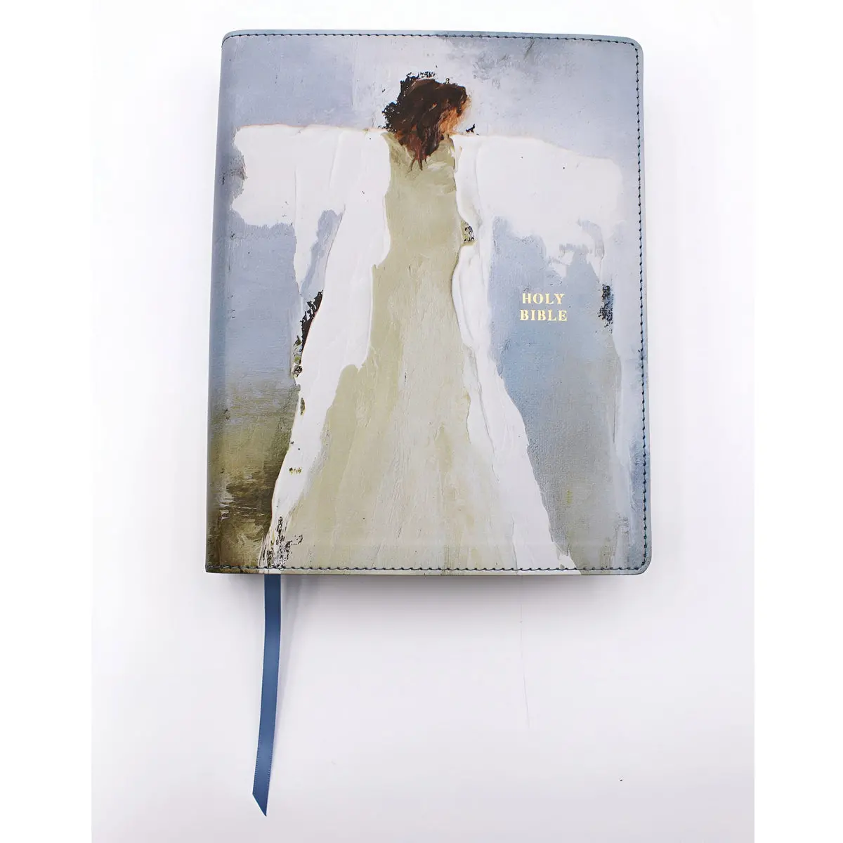 Amplified Blue Imitation Leather Anne Neilson Angel Art Series Holy Bible 2