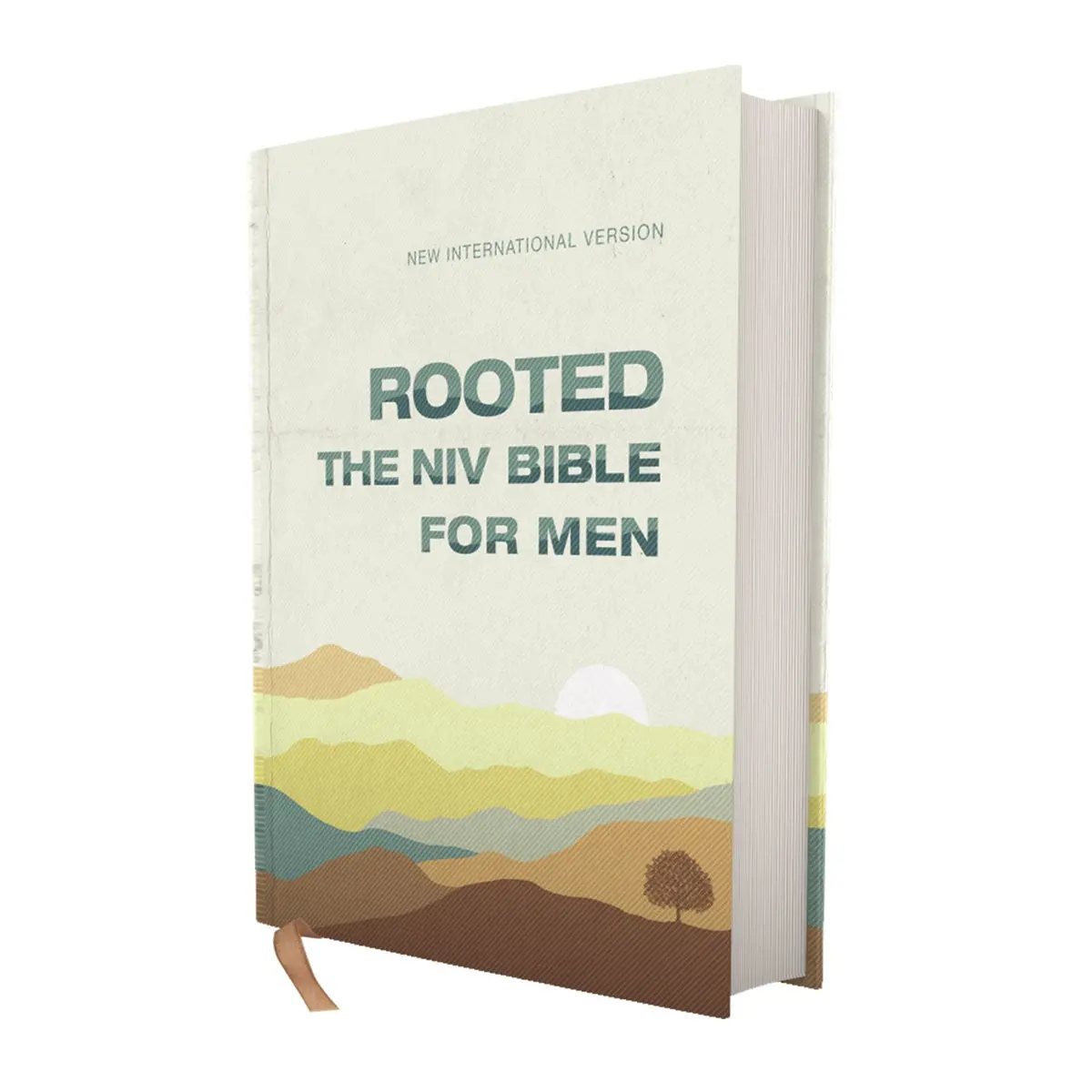 Niv Rooted Bible For Men Comfort Print Cream (Hardcover) 1