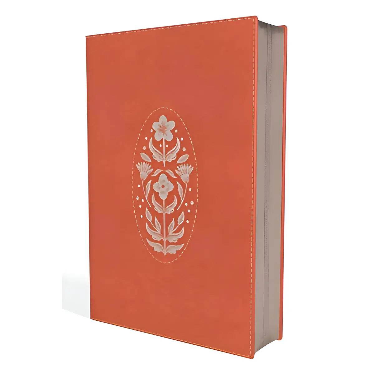 Niv Coral Imitation Leather Thinline Bible Comfort Print Zippered 2