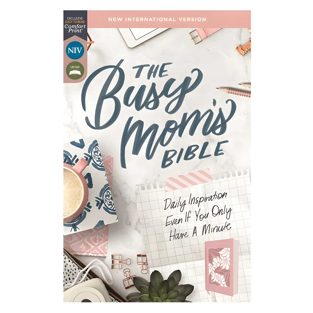 Niv Pink Hardcover Daily Inspiration Busy Mom's Bible Comfort Print 1