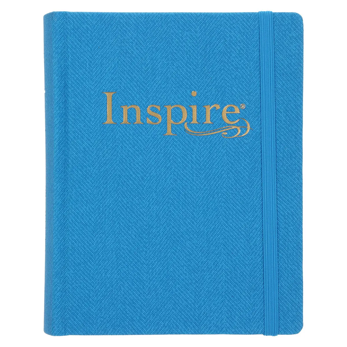 Nlt Blue Faux Leather Hardcover Inspire Bible 1