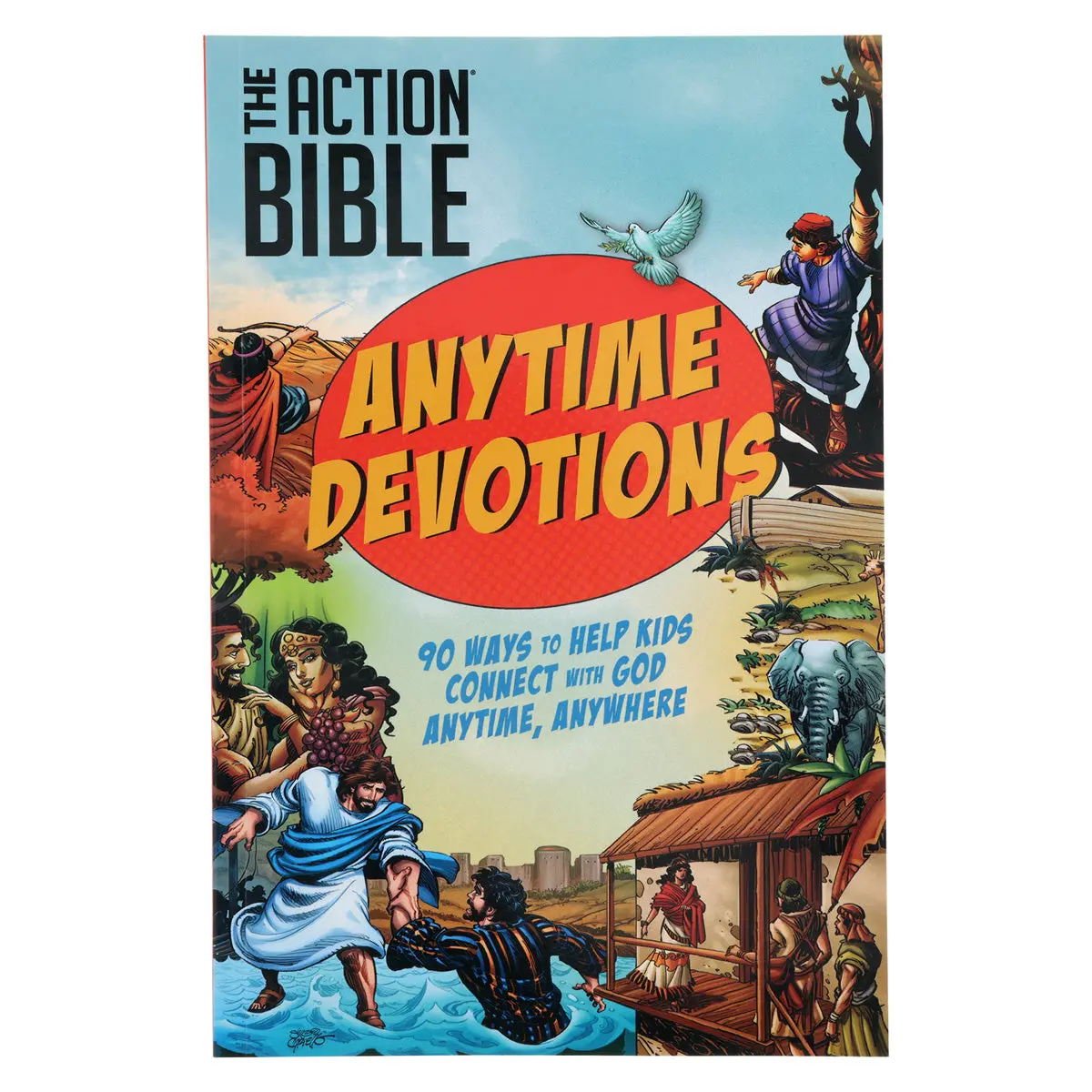 The Action Bible Anytime Devotions: 90 Ways To Help Kids Connect With God Anytime, Anywhere Pb 1