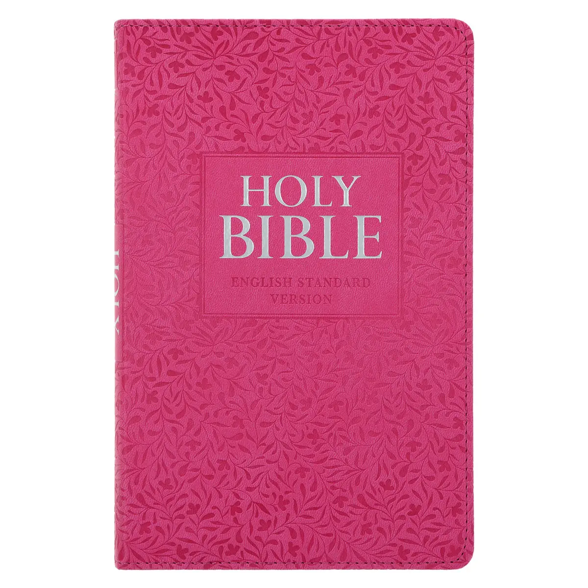 Esv Pink Vines Faux Leather Standard Bible 1