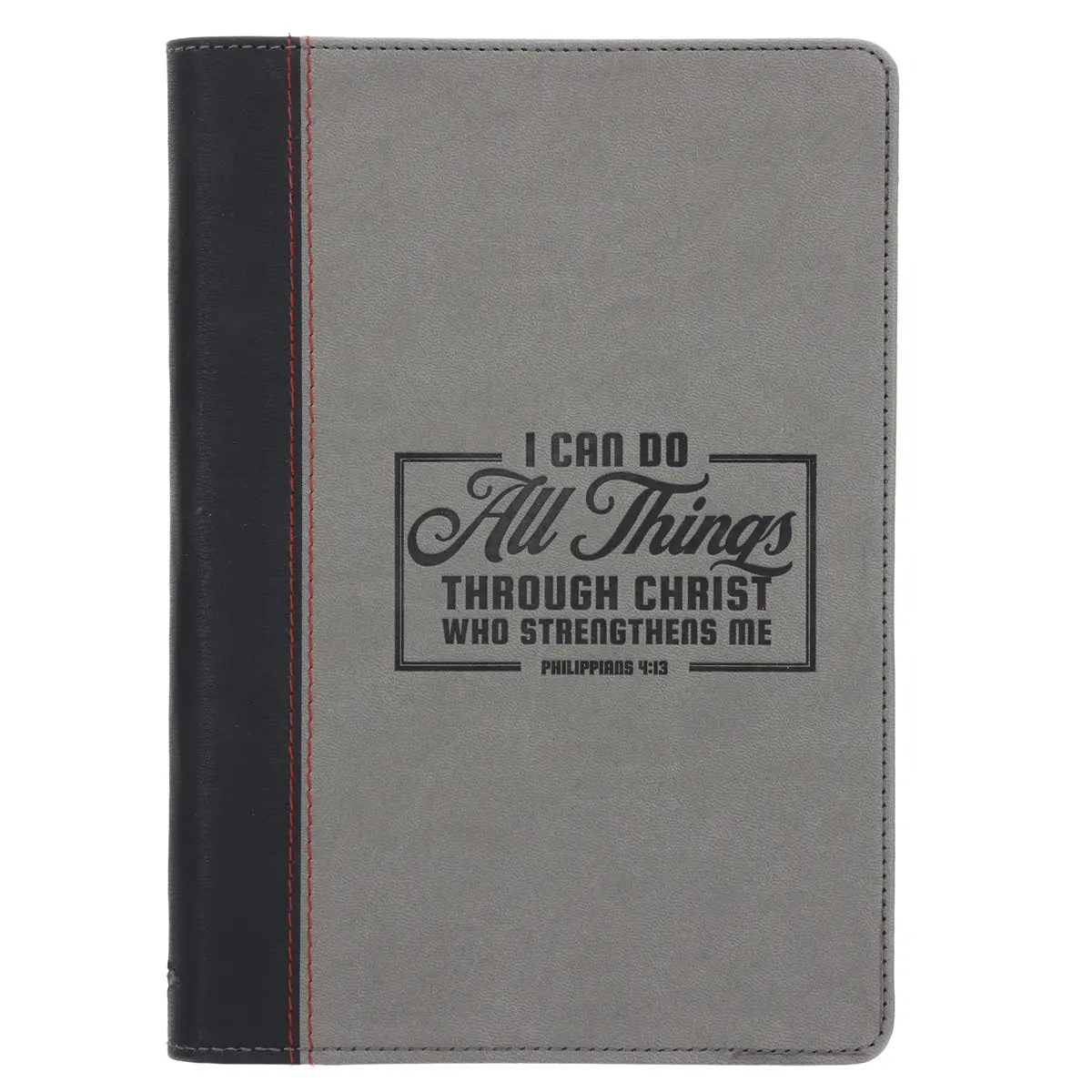I Can Do All Things Slimline Faux Leather Journal 1