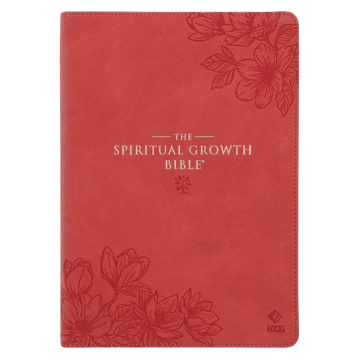 Nlt Coral Faux Leather Spiritual Growth Bible 1