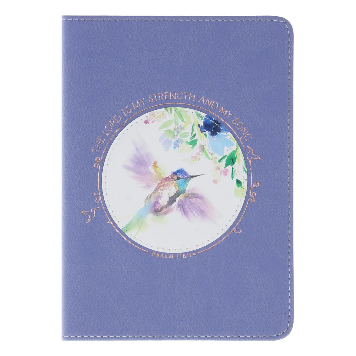The Lord Is My Strength And My Song Handy-Sized Faux Leather Journal 1
