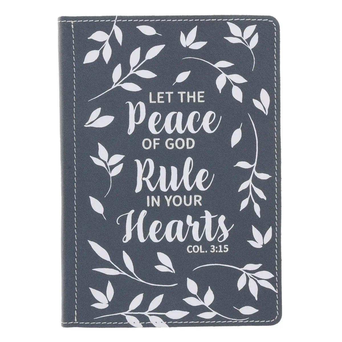 Let The Peace Of God Rule In Your Hearts Handy-Sized Genuine Leather Journal 1