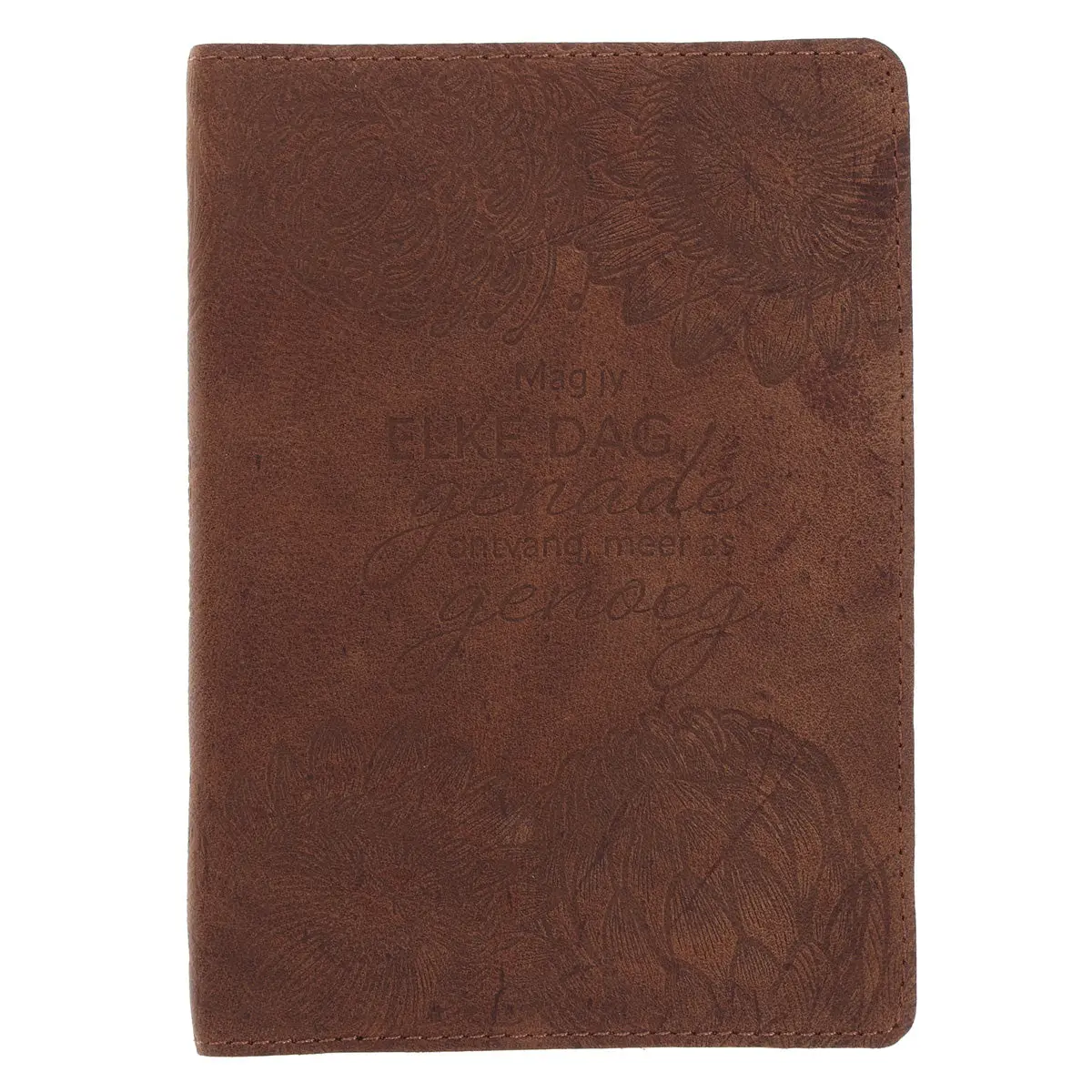 Mag Jy Elke Dag Genade Ontvang Afrikaans Handy-Sized Genuine Leather Journal 1