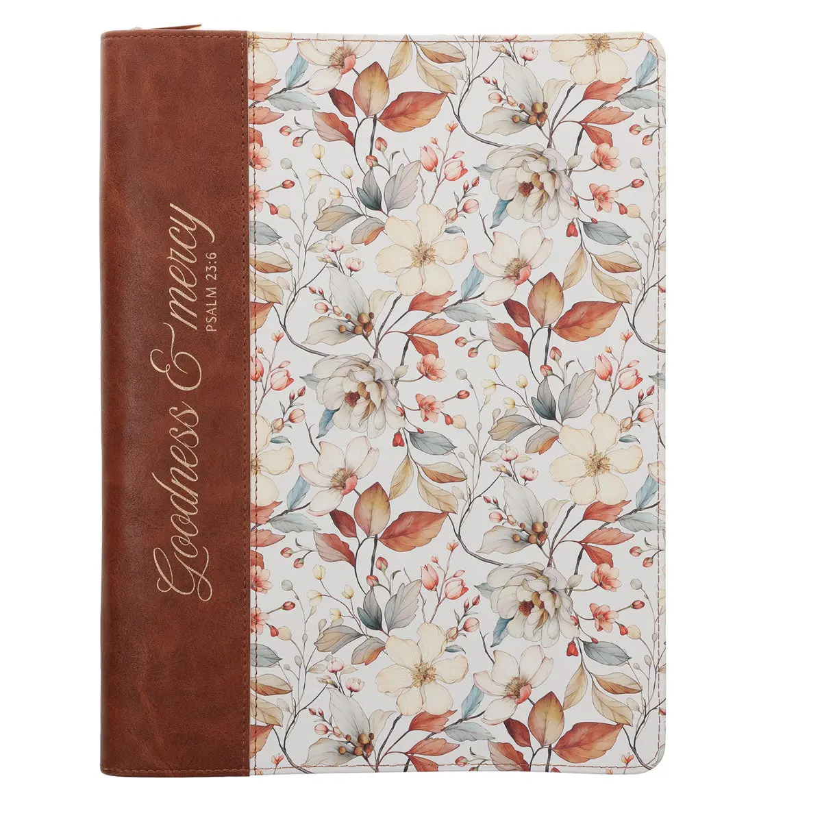 Goodness & Mercy A4 Faux Leather Journal With Zipped Closure 1