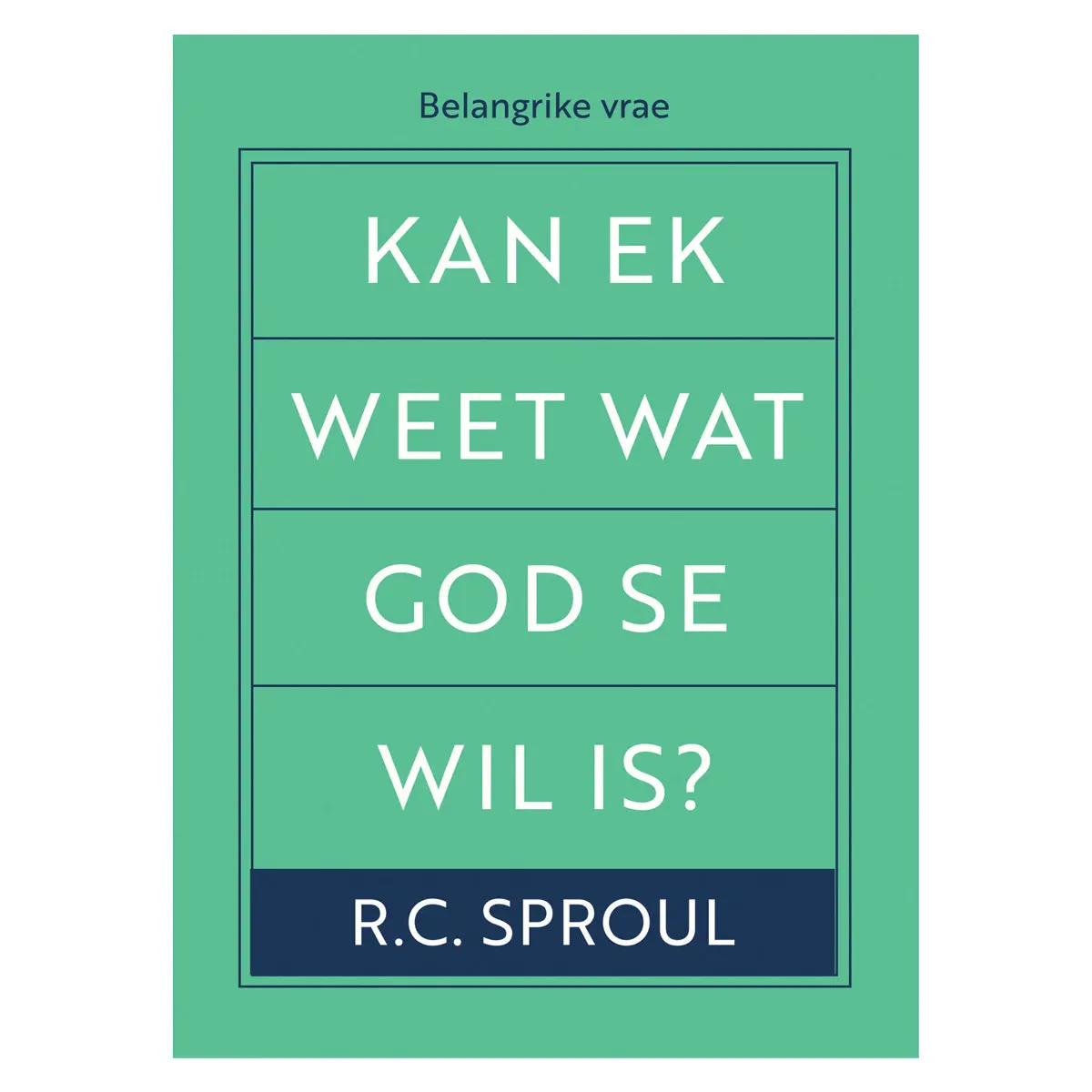 Kan Ek Weet Wat God Se Wil Is? (Sagteband) 1