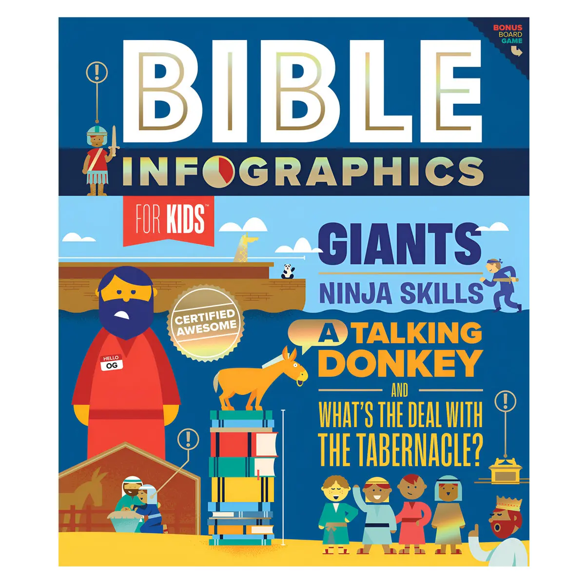Bible Infographics For Kids: Giants, Ninja Skills, A Talking Donkey Hc 1