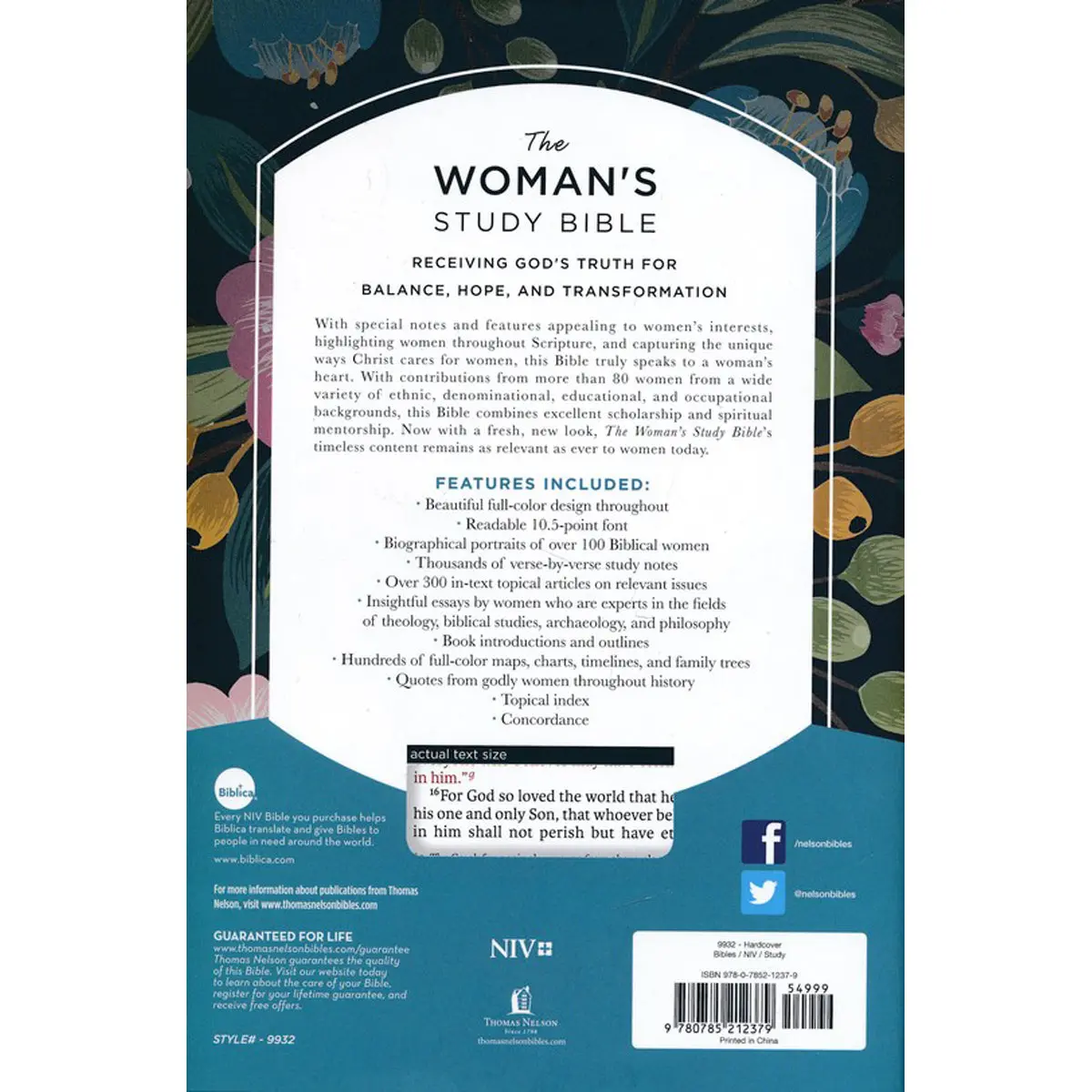 Niv The Womans Study Bible Full-Color: Receiving God's Truth (Hardcover) 2