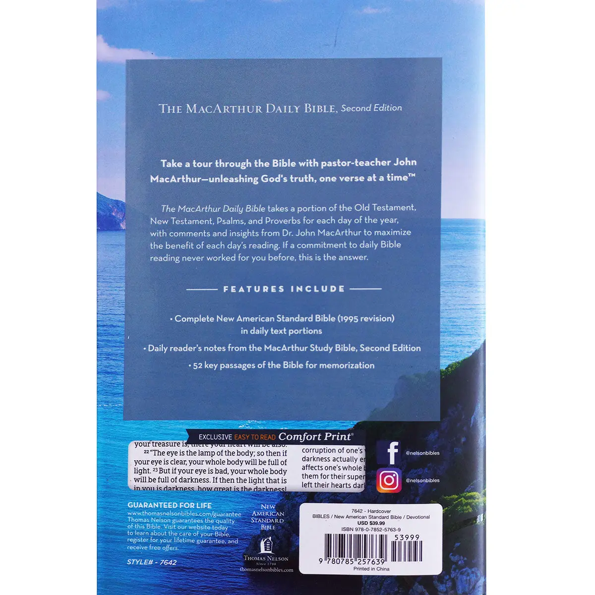 Nasb Macarthur Daily Bible 2Nd Edition (Comfort Print)(Hardcover) 2