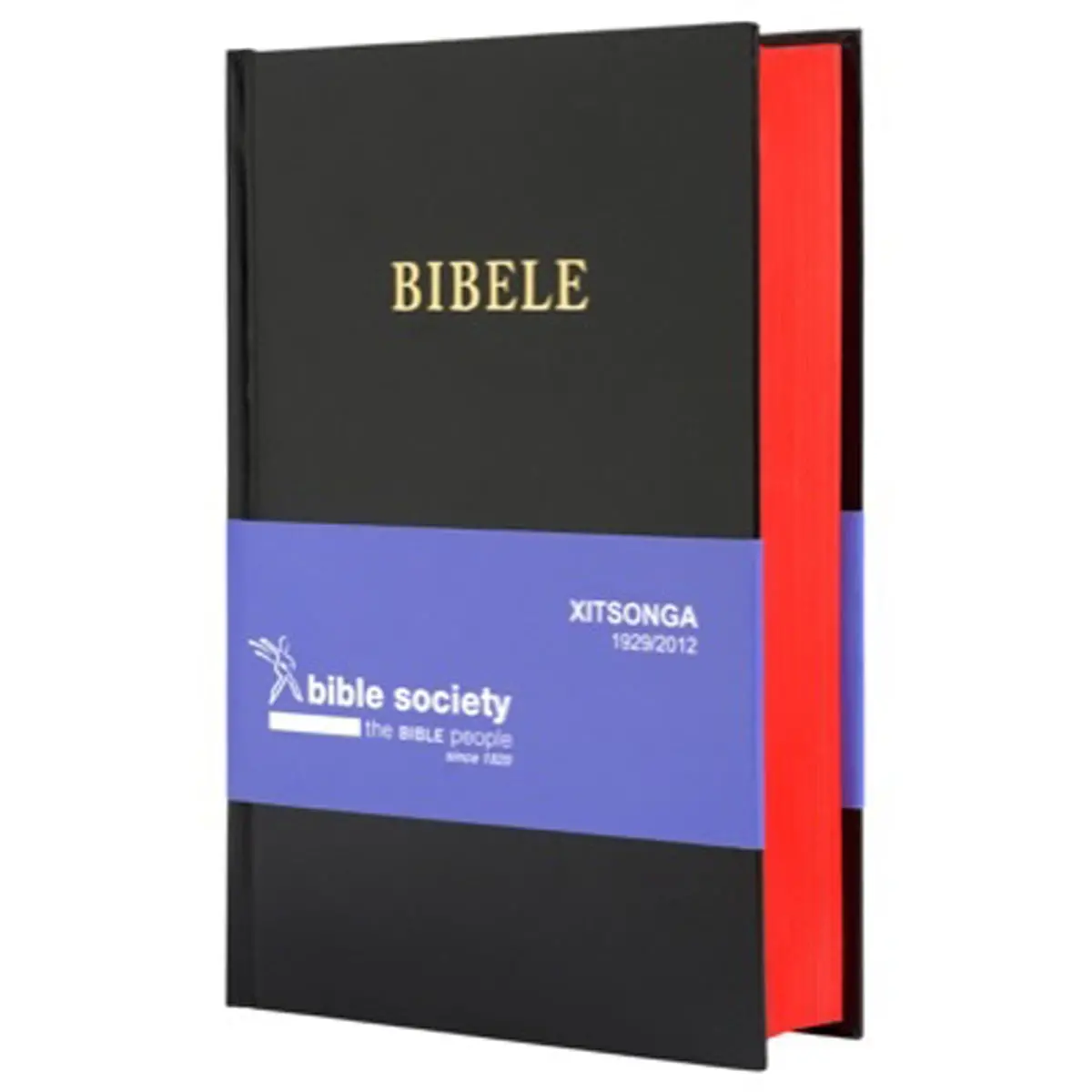 Tsonga 1929 Black Hardcover Bible New Red Edge 1