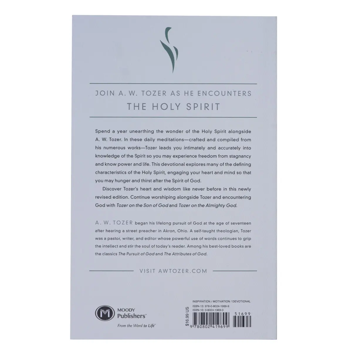 Tozer On The Holy Spirit: A 365-Day Devotional (Paperback) 2