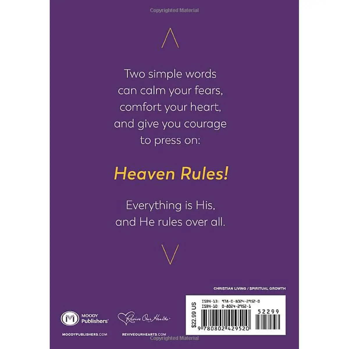 Heaven Rules: Take Courage Take Comfort Our God Is In Control (Hardcover) 2