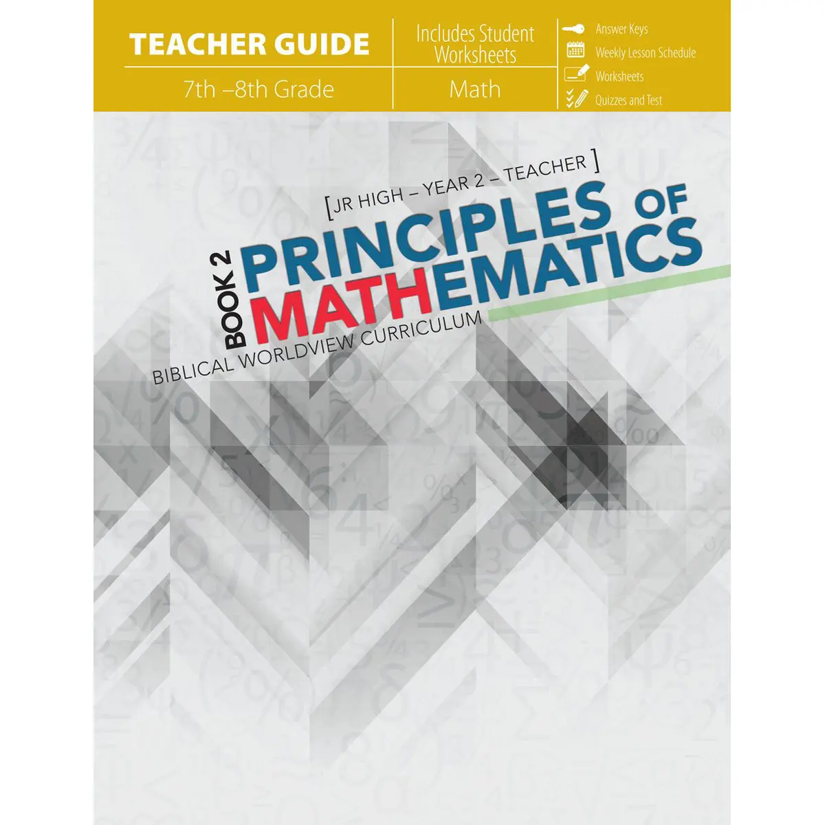 Principles Of Mathematics Book 2 Teacher Guide (Paperback) 1