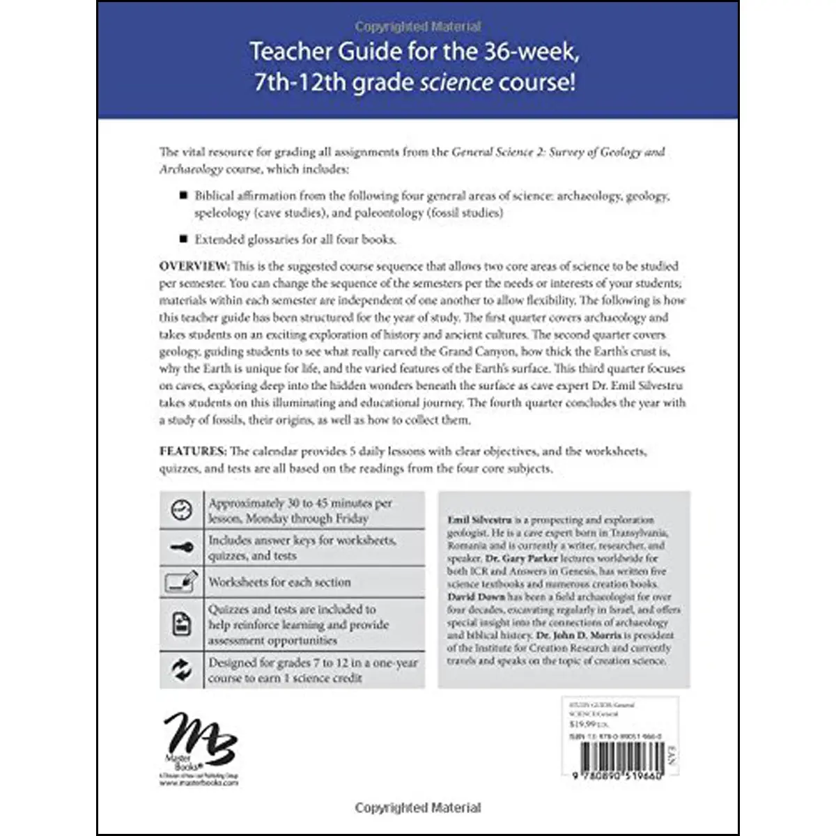 General Science 2: Survey Of Geology And Archaeology Teacher Guide (Paperback) 2