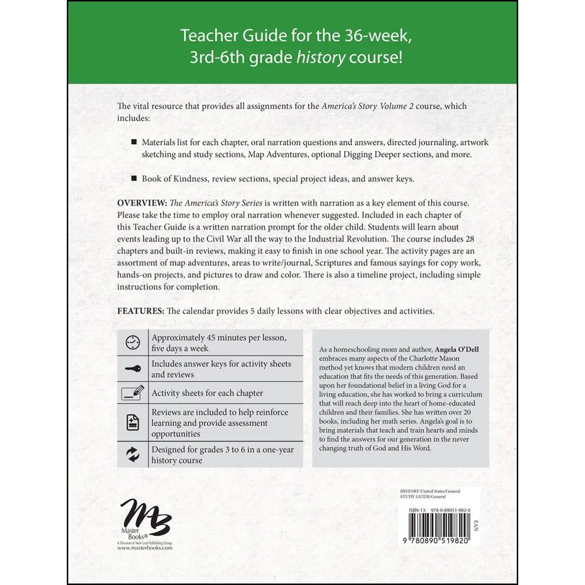 America's Story 2 Teacher Guide: From The Civil War To The Industrial Revolution (Paperback) 2
