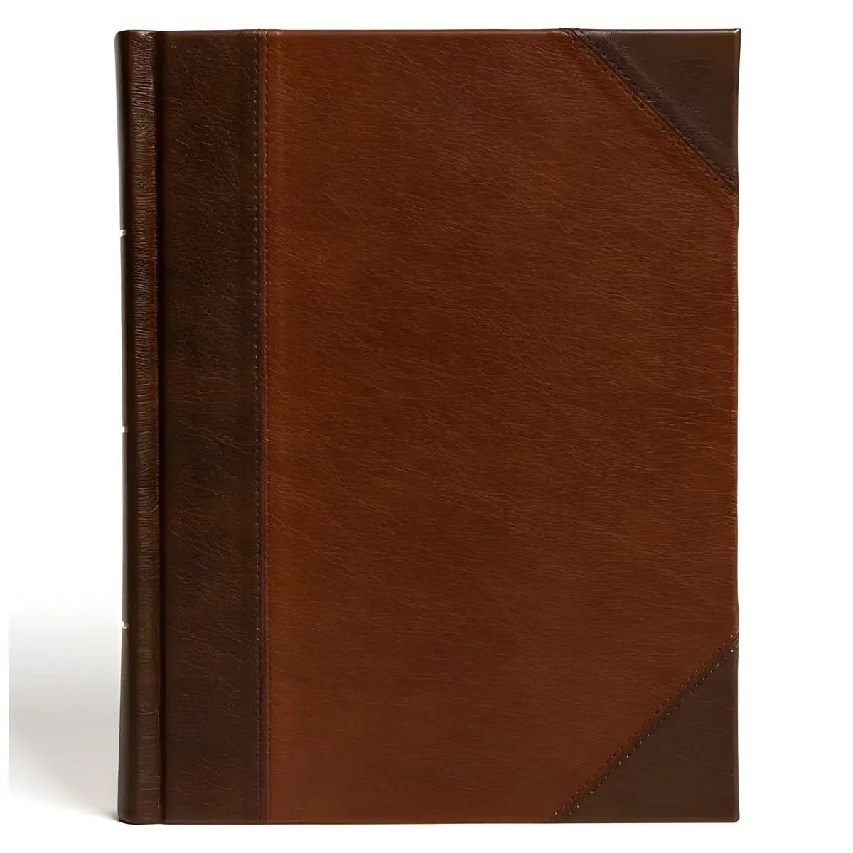 Csb Brown And Tan Imitation Leather Notetaking Bible Large Print 1