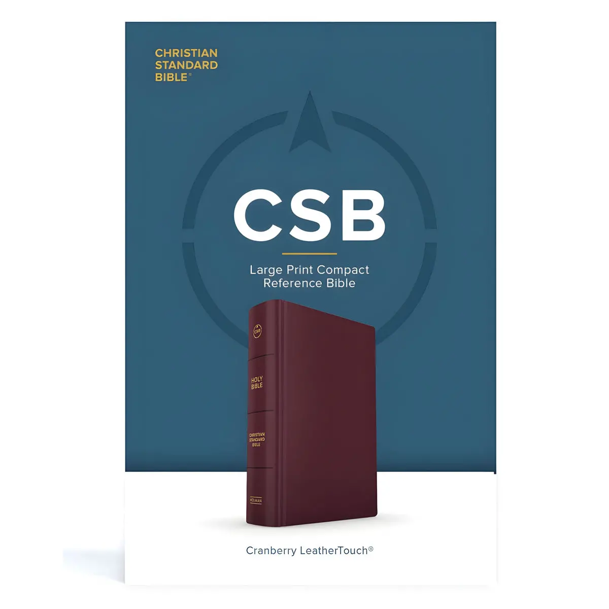 Csb Cranberry Imitation Leather Compact Reference Bible Large Print 1