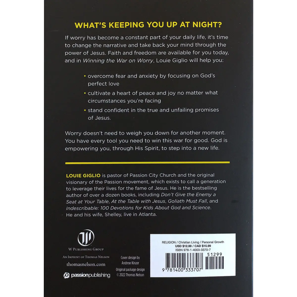 Winning The War On Worry: Cultivate A Peaceful Heart (Pb) 2