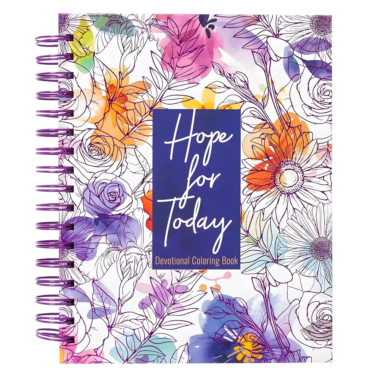 Hope For Today: Devotional Coloring Book (Spiral-Bound) 1
