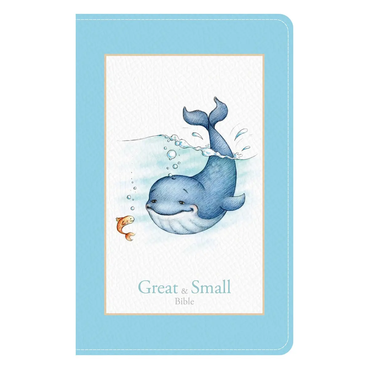 Kjv Baby Blue Imitation Leather Great And Small Bible 1